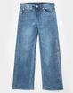 TRUE RELIGION Leila Stone Girls Mid Rise Wide Leg Jeans image number 2