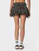 EDIKTED Camo Belted Bubble Mini Skort image number 5