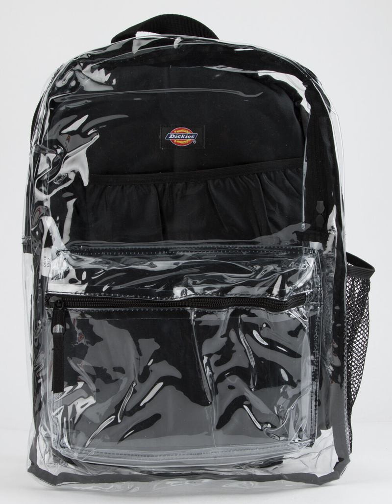 DICKIES Clear PVC Black Backpack image number 0