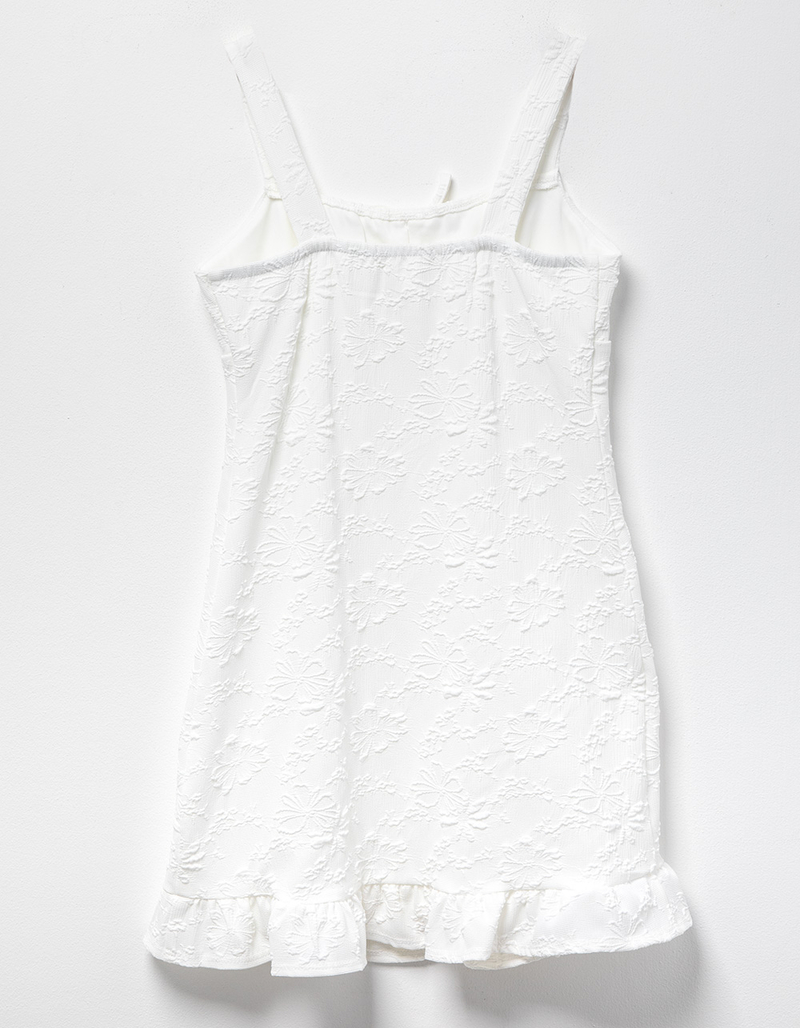 FULL TILT Floral Textured Girls Dress image number 1