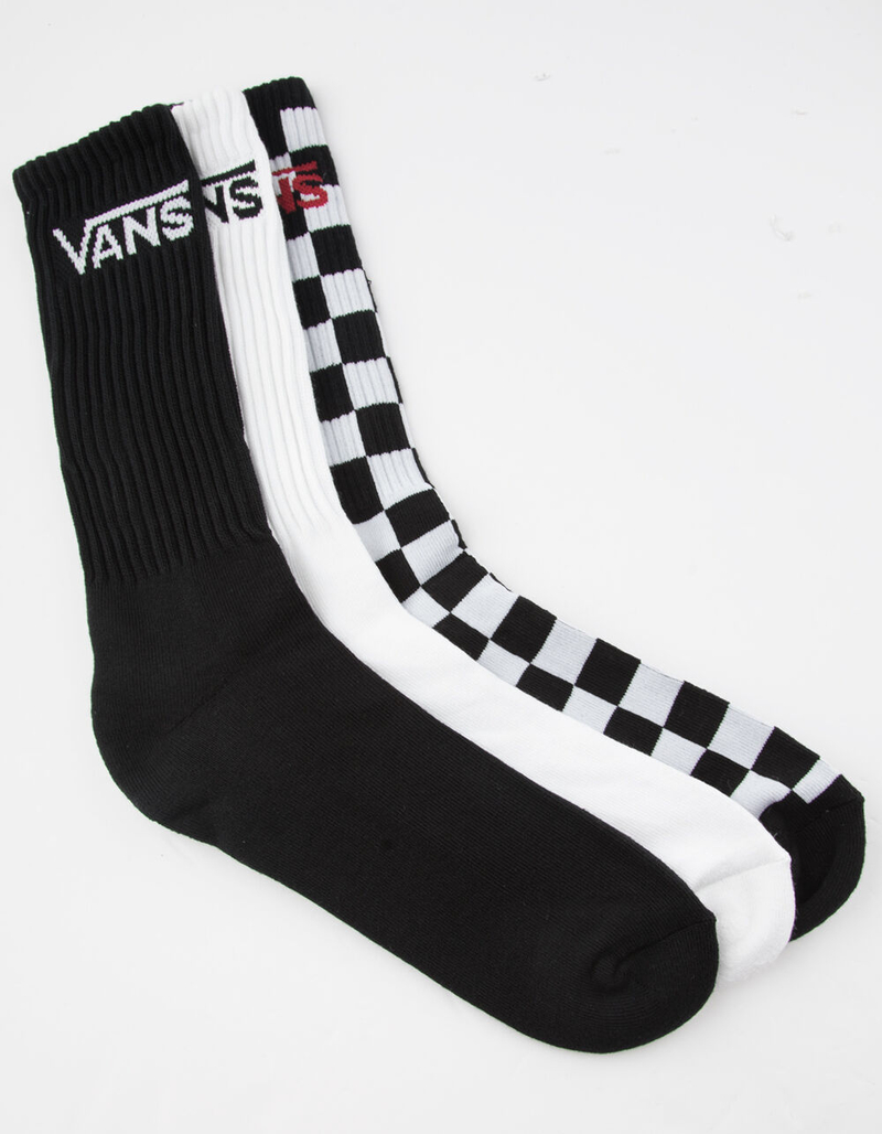 VANS 3 Pack Classic Mens Crew Socks image number 0