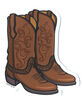 Cowboy Boots Sticker image number 1