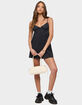 EDIKTED Reigna Lacey Polka Dot Mini Dress image number 5
