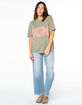 ROXY Flower Block Womens Boyfriend Tee image number 4