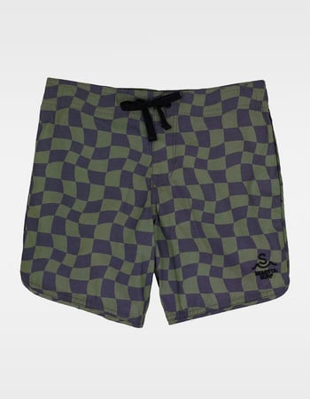 SEAESTA SURF Wavy Checks Boys Boardshorts Primary Image