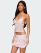 EDIKTED Nelley Backless Beaded Sequin Chiffon Top image number 3