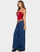 EDIKTED Edie Belt Detail Low Rise Jeans image number 4