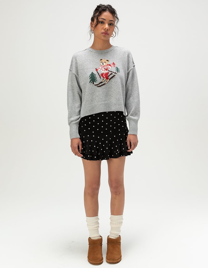 PINK ROSE Bear Womens Sweater image number 4