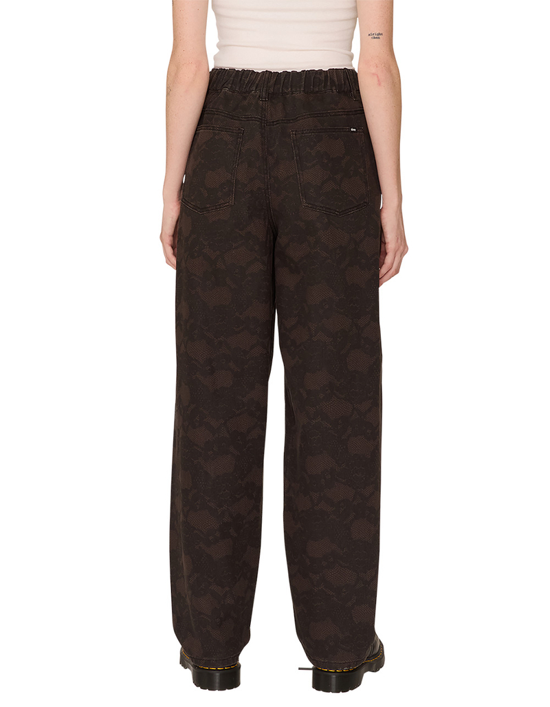 OBEY Leah III Womens Printed Baggy Pants image number 1