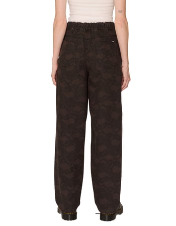 OBEY Leah III Womens Printed Baggy Pants Alternative Image