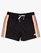 DUVIN Black Leopard Mens Volley Shorts image number 1