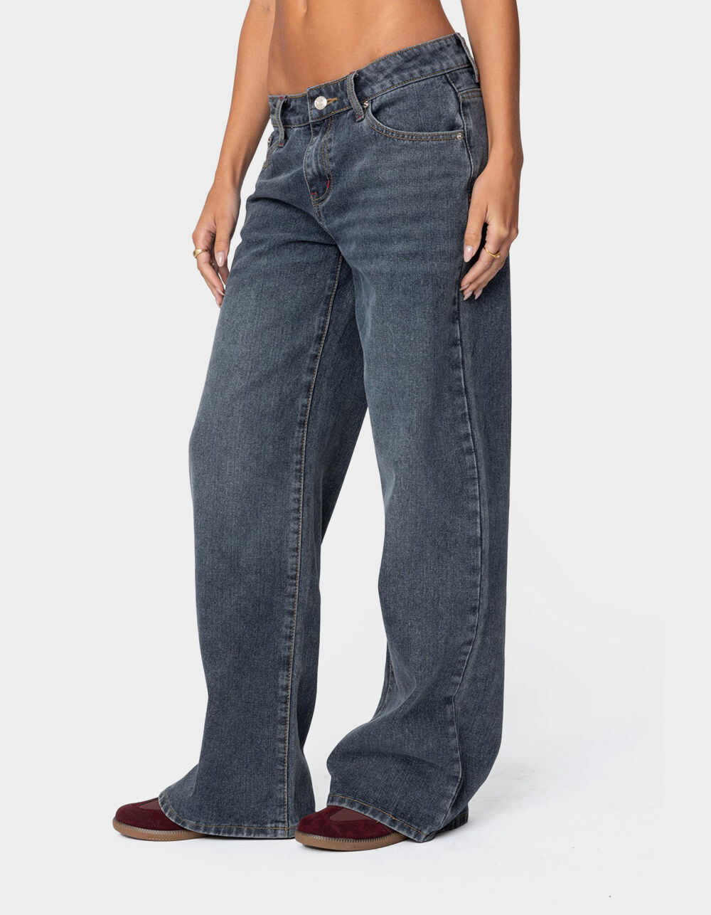 EDIKTED Ace Relaxed Jeans - DARK BLUE | Tillys
