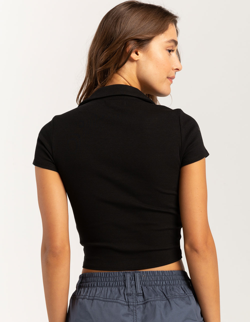 RSQ Womens Button Up Polo Shirt image number 3