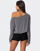 EDIKTED Cropped Off Shoulder Top image number 5