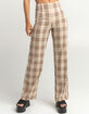 WEST OF MELROSE Rad In Plaid Womens Wide Leg Pants image number 4