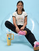 FULL TILT Girls Washed Knit Wide Leg Pants image number 4