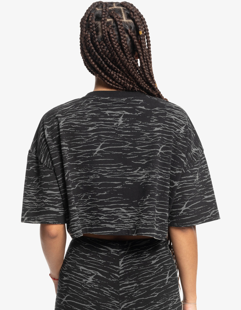 QUIKSILVER x Stranger Things Upside Down Womens Crop Tee image number 4