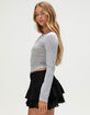 TILLYS Womens Long Sleeve Baby Tee image number 3