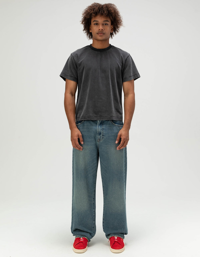 RSQ Mens Washed Shrunken Tee image number 5