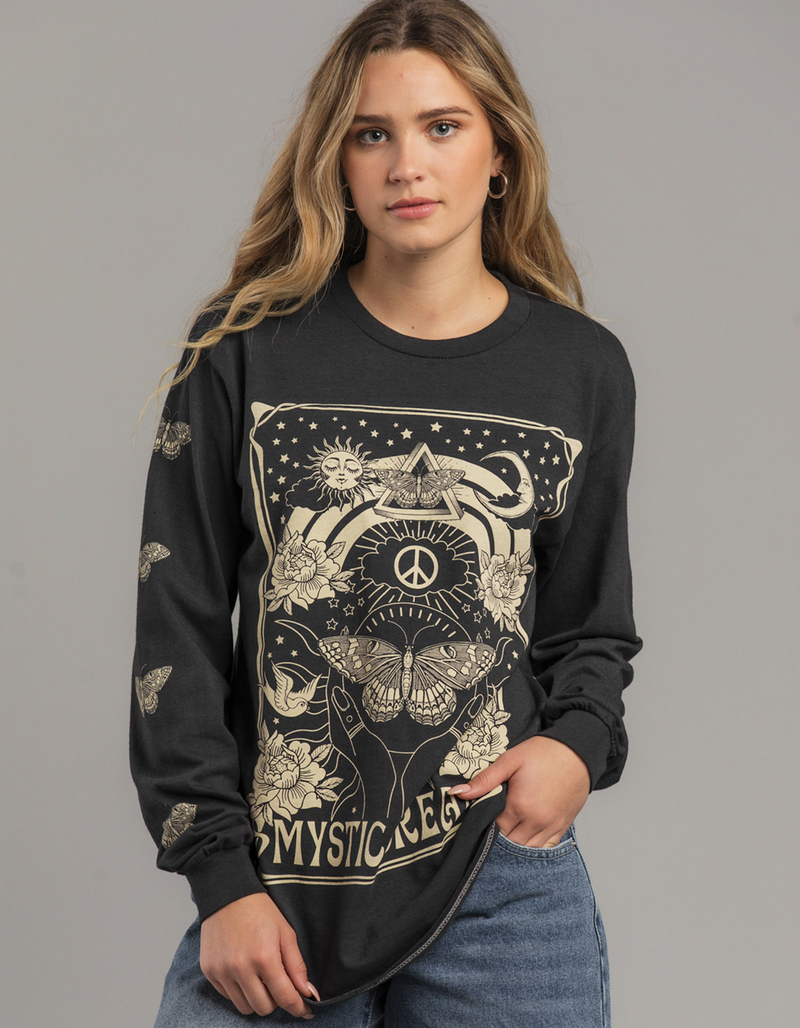FULL TILT Mystic Butterfly Womens Oversized Tee image number 0
