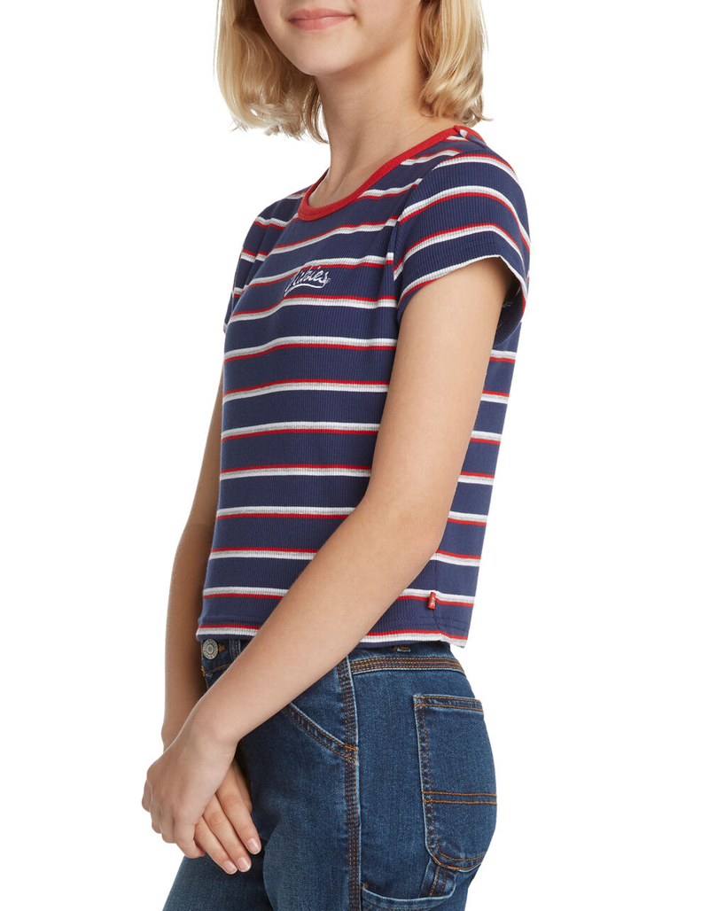 DICKIES Stripe Crop Girls Baby Tee image number 3