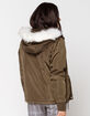 SKY AND SPARROW Faux Fur Hood Womens Puffer Jacket image number 3