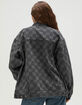 VANS Pitstop Checkered Womens Denim Jacket image number 4