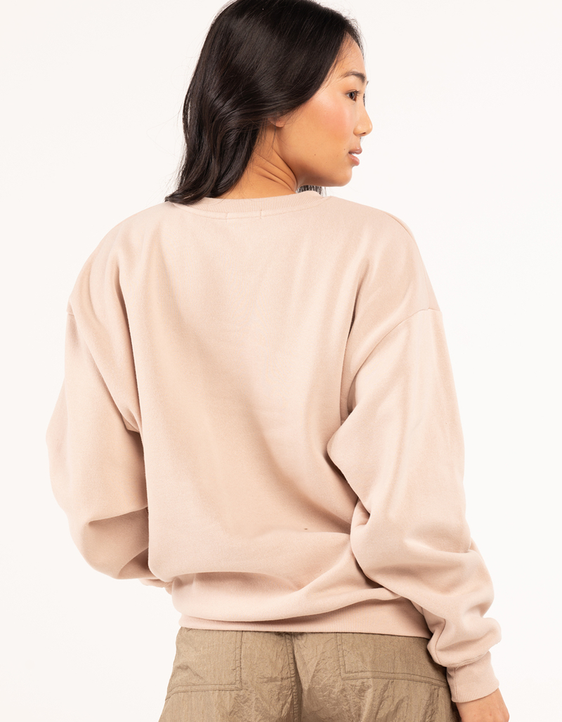 FULL TILT Essentials Womens Oversized Crewneck Sweatshirt image number 5