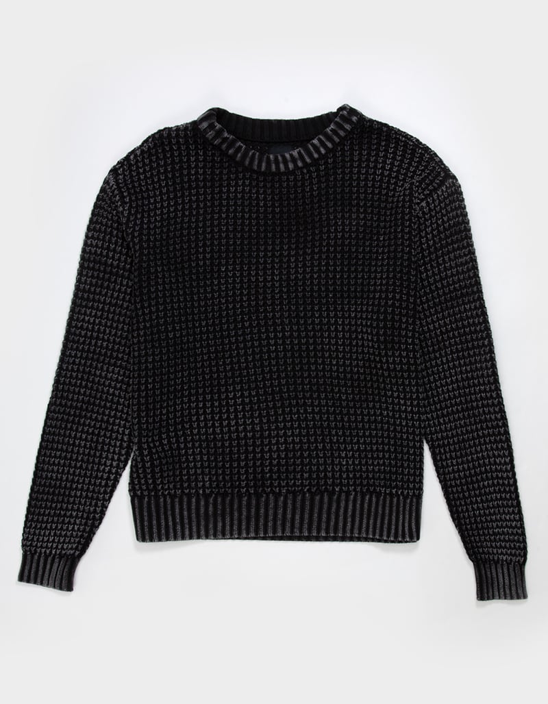 RSQ Mens Washed Waffle Sweater image number 1