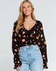 FREE PEOPLE Poppy Printed Black Combo Bodysuit image number 1
