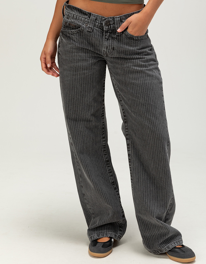 BDG Urban Outfitters Kaya Womens Low Rise Slouchy Pinstripe Jeans image number 1