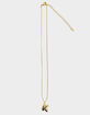 DO EVERYTHING IN LOVE 14K Gold Dipped K Initial Bubble Necklace image number 1