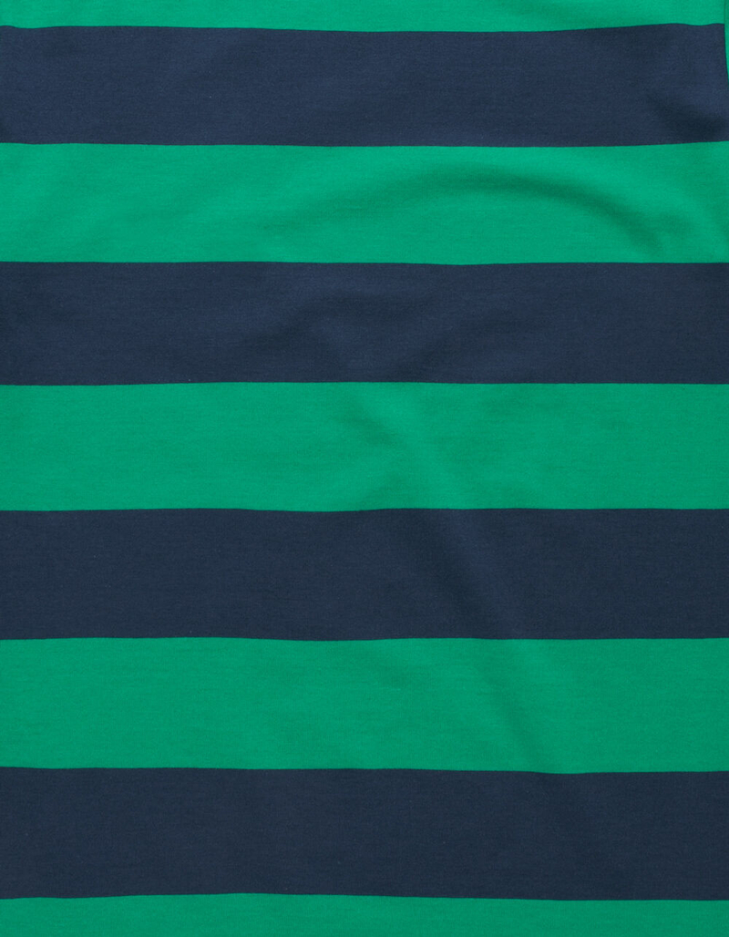 ELWOOD Rugby Stripe Green Mens T-Shirt image number 1
