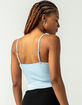 FULL TILT Knot Front Womens Light Blue Cami image number 3