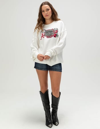 GAMEDAY SOCIAL University of Alabama Womens Crewneck Sweatshirt Alternative Image