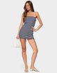 EDIKTED Parisa Strapless Striped Knit Mini Dress image number 5