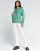 CHAMPION Reverse Weave Script Womens Light Green Hoodie image number 4