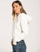 FULL TILT Car Womens Crop Zip-Up Hoodie image number 4