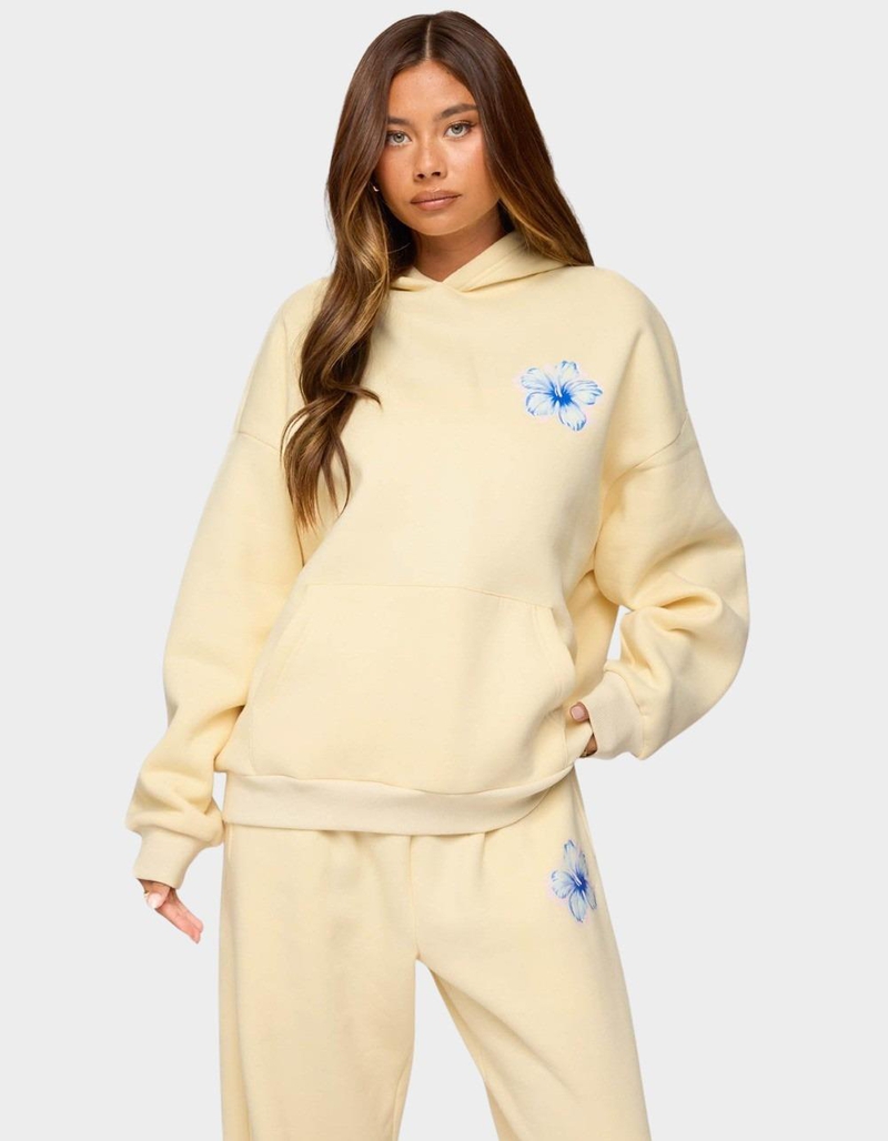 EDIKTED Tropical Bloom Hoodie image number 0