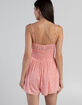 FULL TILT Ditsy Womens Smocked Romper image number 3