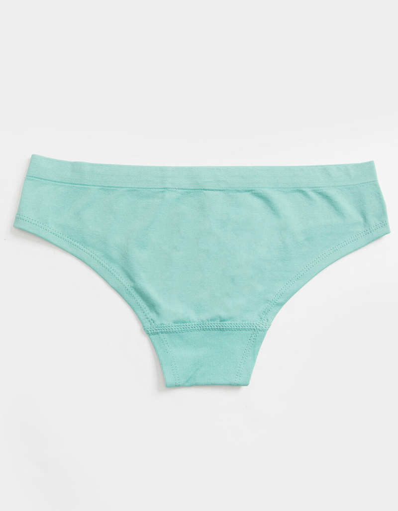 FULL TILT Seamless Cheeky Teal Green Panties image number 1
