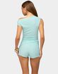 EDIKTED Atile Asymmetric Off Shoulder Textured Top image number 3