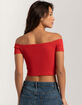 RSQ Womens Seamless Off The Shoulder Top image number 3
