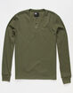 RSQ Montreal Mens Green Thermal Henley image number 1
