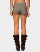 EDIKTED Ayvey Plaid Tailored Micro Shorts image number 3