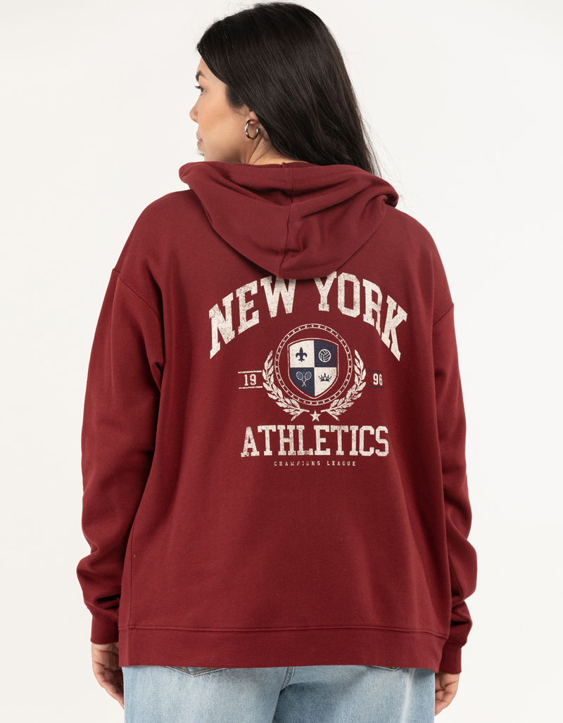 FULL TILT New York Womens Oversized Zip-Up Hoodie image number 0