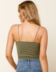 FREE PEOPLE Skinny Strap Seamless Olive Brami image number 3