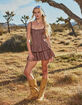 WEST OF MELROSE Womens Drop Waist Mini Dress image number 7