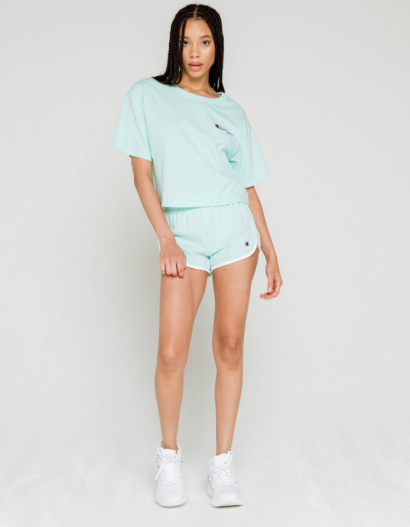 CHAMPION Womens Mint Crop Tee image number 3