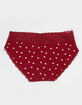 FULL TILT Stretch Cotton Lace Trim Hipster Panties image number 2
